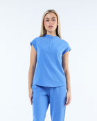 Contour Scrub Top Horizon Blue