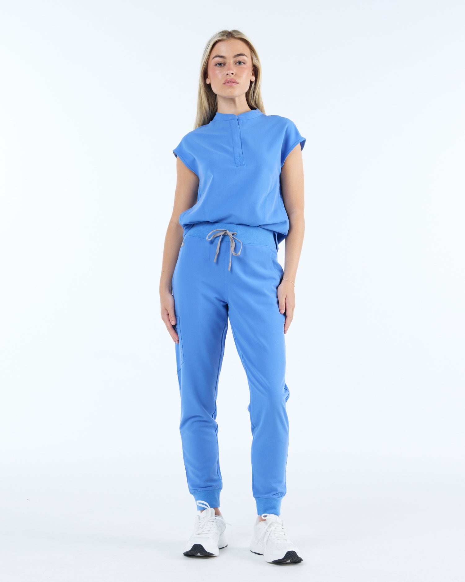 Contour Scrub Top Horizon Blue