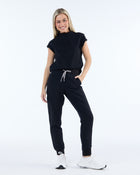 Contour Scrub Top Ink Black