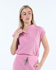 Contour Scrub Top Blush Pink