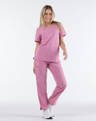Duo Pocket Scrub Top Blush Pink