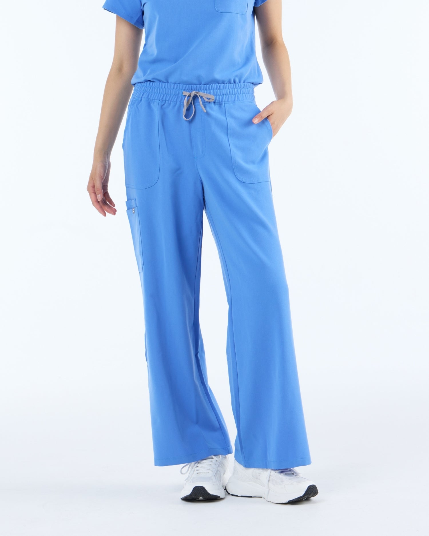 Lounge Leg Scrub Pants Horizon Blue