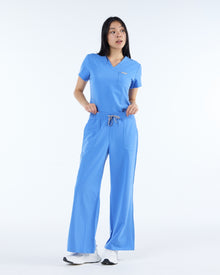 Lounge Leg Scrub Pants Horizon Blue