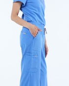 Lounge Leg Scrub Pants Horizon Blue