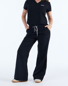 Lounge Leg Scrub Pants Ink Black