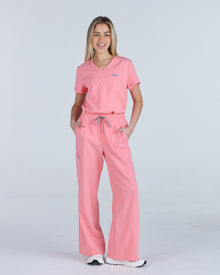 Lounge Leg Scrub Pants Blooming Pink