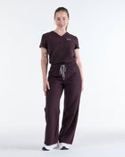 Lounge Leg Scrub Pants Velvet Brown