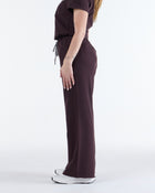 Lounge Leg Scrub Pants Velvet Brown