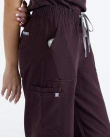 Lounge Leg Scrub Pants Velvet Brown