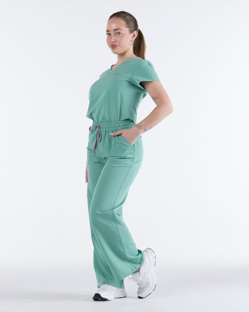 Lounge Leg Scrub Pants Mist Green