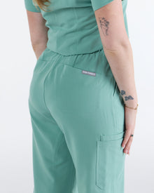 Lounge Leg Scrub Pants Mist Green