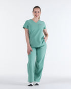 Lounge Leg Scrub Pants Mist Green