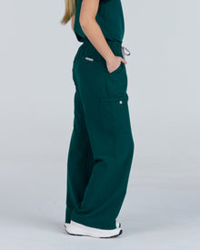 Lounge Leg Scrub Pants Meadow Green