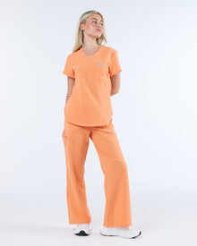Lounge Leg Scrub Pants Sunkissed Peach