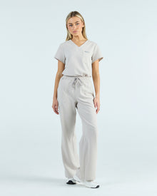 Lounge Leg Scrub Pants Silk Sand