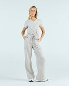 Lounge Leg Scrub Pants Silk Sand