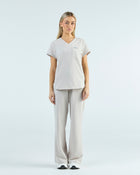 Lounge Leg Scrub Pants Silk Sand