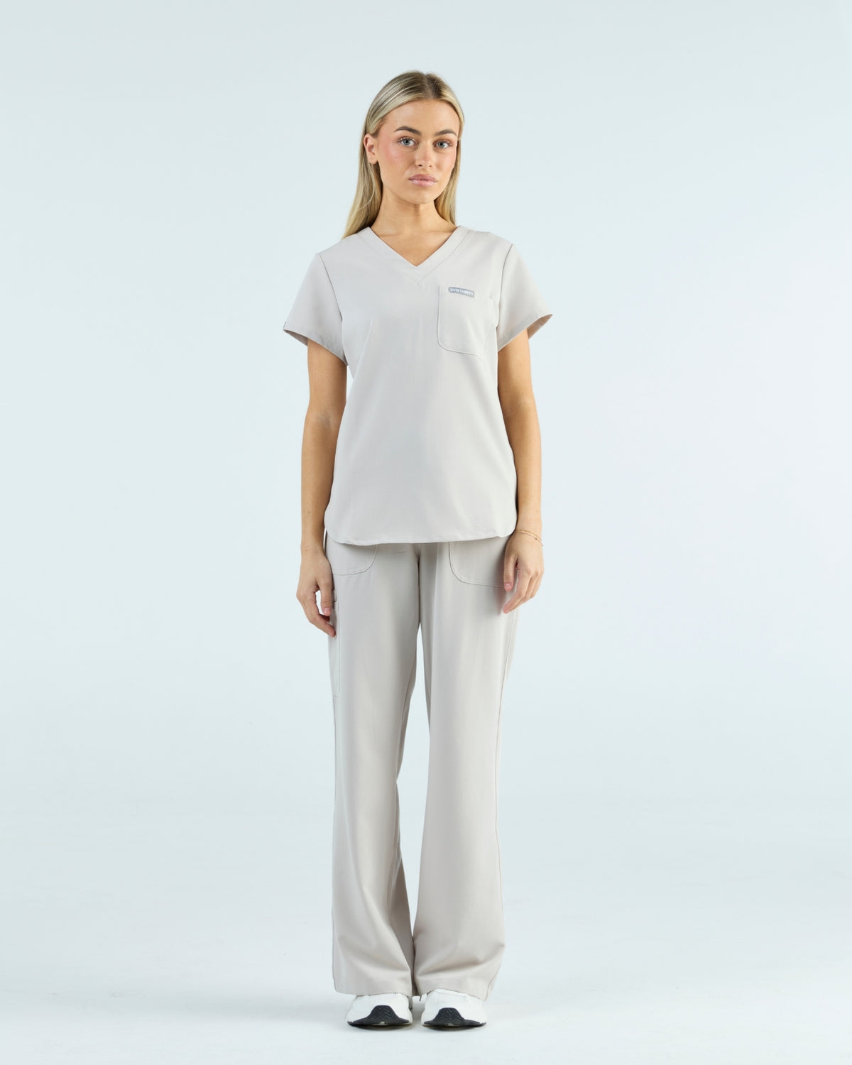 Lounge Leg Scrub Pants Silk Sand