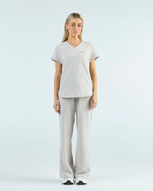 Lounge Leg Scrub Pants Silk Sand