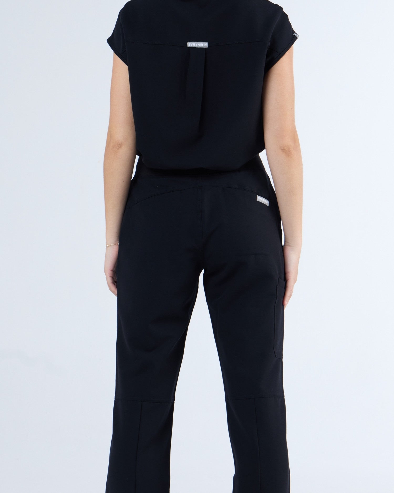 Straight Leg Scrub Pants Ink Black