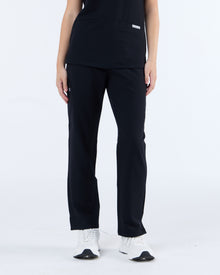 Straight Leg Scrub Pants Ink Black