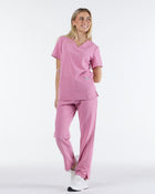 Straight Leg Scrub Pants Blush Pink