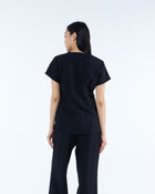 Tuck-In Scrub Top Ink Black