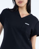 Tuck-In Scrub Top Ink Black
