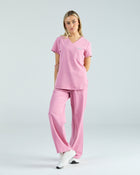 Tuck-In Scrub Top Blush Pink