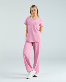 Tuck-In Scrub Top Blush Pink
