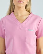 Tuck-In Scrub Top Blush Pink