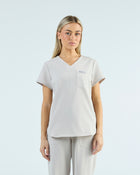 Tuck-In Scrub Top Silk Sand