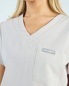 Tuck-In Scrub Top Silk Sand