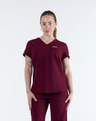 Tuck-In Scrub Top Rouge Burgundy
