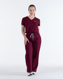 Tuck-In Scrub Top Rouge Burgundy
