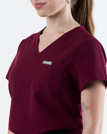 Tuck-In Scrub Top Rouge Burgundy