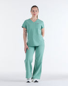 Tuck-In Scrub Top Mist Green