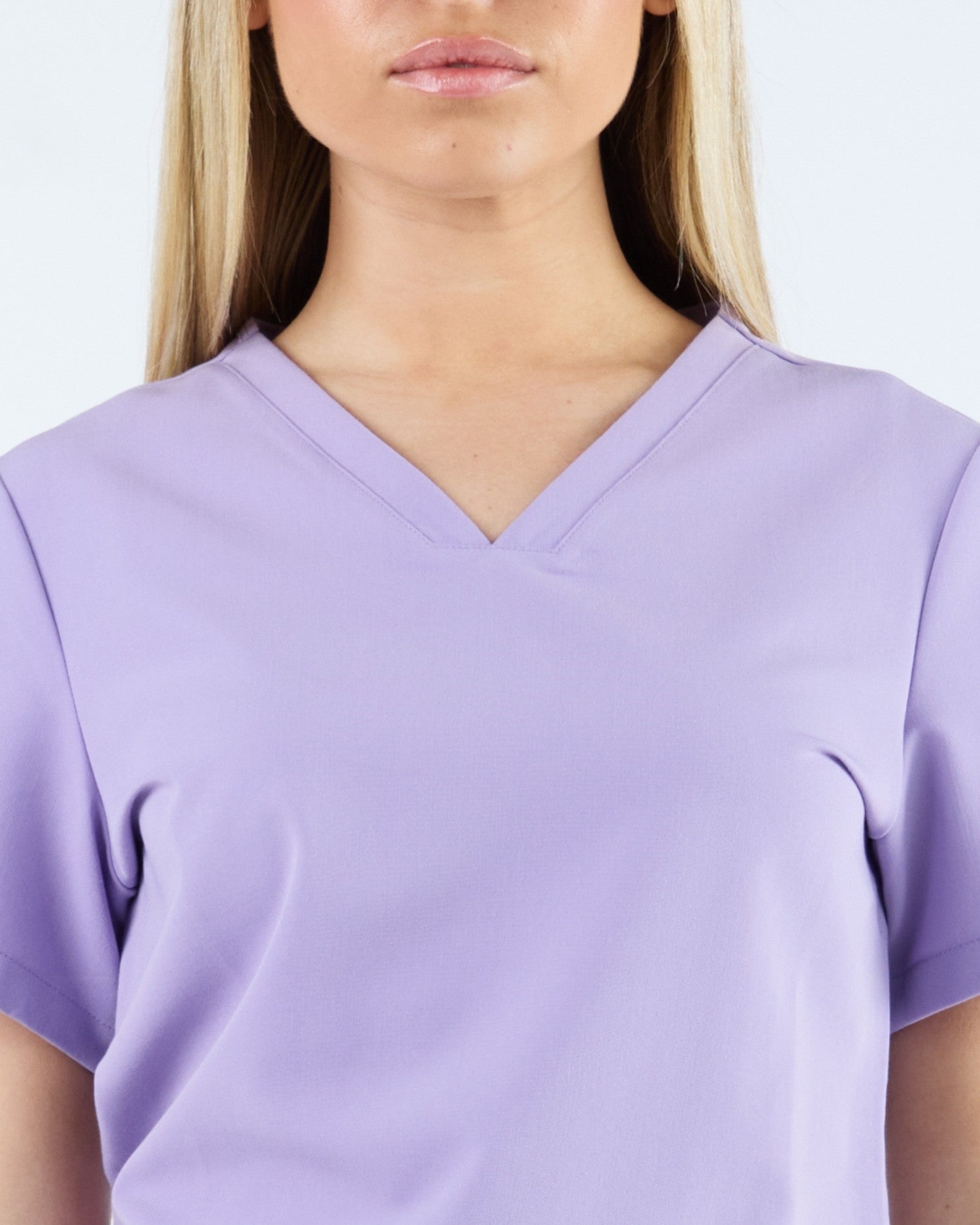 Duo Pocket Scrub Top Dusky Lilac