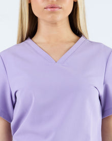 Duo Pocket Scrub Top Dusky Lilac