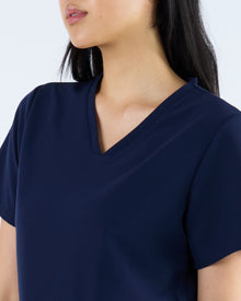 Duo Pocket Scrub Top Nightfall Navy