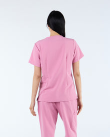 Duo Pocket Scrub Top Blush Pink