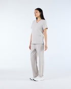 Duo Pocket Scrub Top Silk Sand