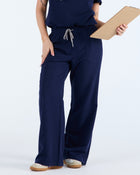 Lounge Leg Scrub Pants Nightfall Navy