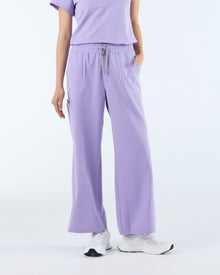 Lounge Leg Scrub Pants Dusky Lilac