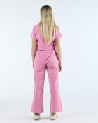 Lounge Leg Scrub Pants Blush Pink