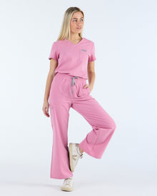 Lounge Leg Scrub Pants Blush Pink