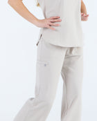 Lounge Leg Scrub Pants Silk Sand