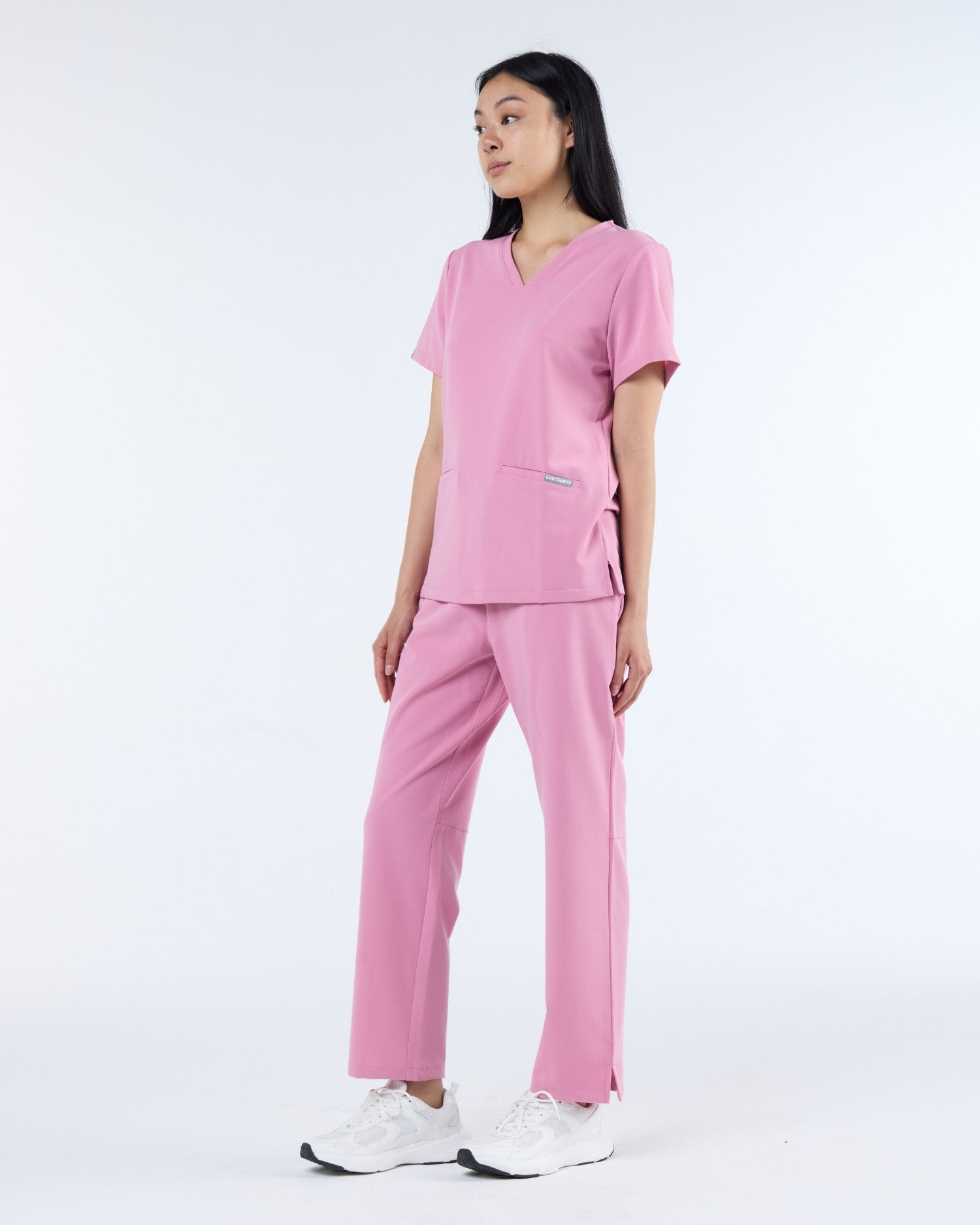 Straight Leg Scrub Pants Blush Pink