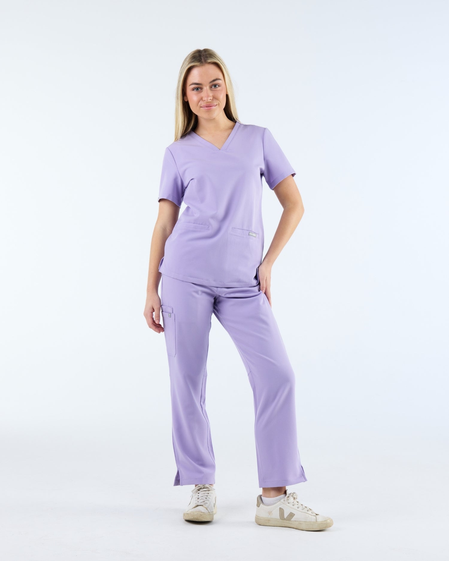 Straight Leg Scrub Pants Dusky Lilac