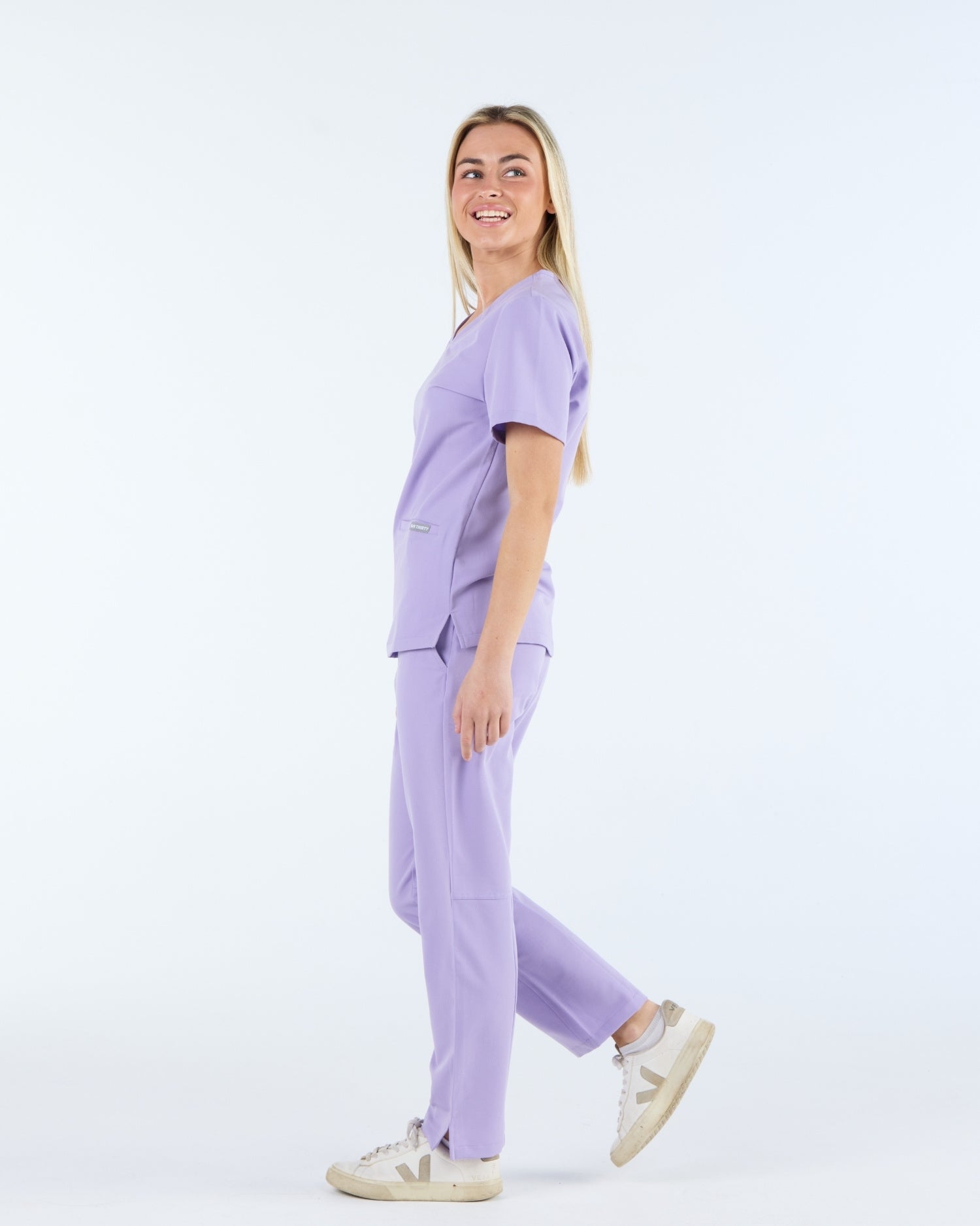 Straight Leg Scrub Pants Dusky Lilac